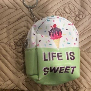 Free With any purchase! Life is Sweet Coin Purse